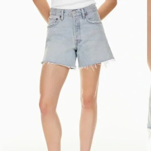 AGOLDE Parker Long Jean Shorts in Jinx Size 27 - Picture 3 of 12